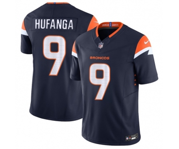 Men's Denver Broncos #9 Talanoa Hufanga Navy 2025 F.U.S.E. Alternate Vapor Limited Football Stitched Jersey