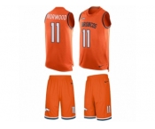 Men's Nike Denver Broncos #11 Jordan Norwood Limited Orange Tank Top Suit NFL Jersey