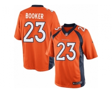 Men's Nike Denver Broncos #23 Devontae Booker Limited Orange Team Color NFL Jersey