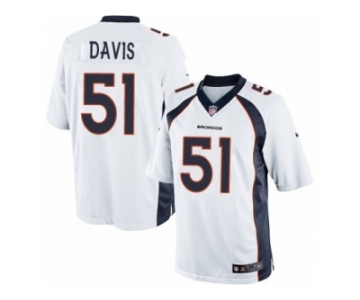 Men's Nike Denver Broncos #51 Todd Davis Limited White NFL Jersey