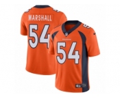 Men's Nike Denver Broncos #54 Brandon Marshall Vapor Untouchable Limited Orange Team Color NFL Jersey