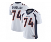 Men's Nike Denver Broncos #74 Ty Sambrailo Vapor Untouchable Limited White NFL Jersey