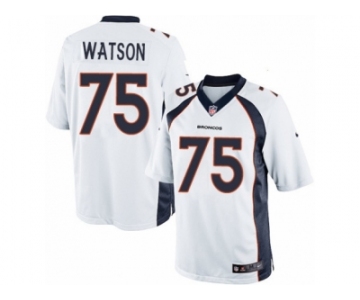 Men's Nike Denver Broncos #75 Menelik Watson Limited White NFL Jersey