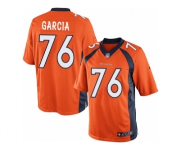 Men's Nike Denver Broncos #76 Max Garcia Limited Orange Team Color NFL Jersey