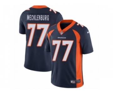 Men's Nike Denver Broncos #77 Karl Mecklenburg Vapor Untouchable Limited Navy Blue Alternate NFL Jersey