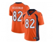 Men's Nike Denver Broncos #82 Jeff Heuerman Vapor Untouchable Limited Orange Team Color NFL Jersey
