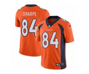 Men's Nike Denver Broncos #84 Shannon Sharpe Vapor Untouchable Limited Orange Team Color NFL Jersey