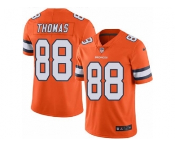 Nike Denver Broncos #88 Demaryius Thomas Orange Men's Stitched NFL Limited Rush Jersey