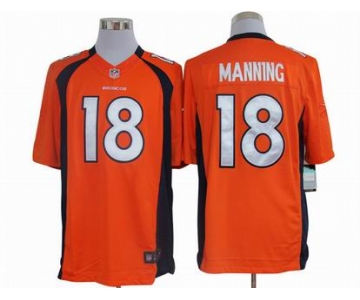 nike nfl jerseys denver broncos #18 manning orange[nike limited]