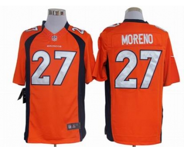 nike nfl jerseys denver broncos #27 moreno orange[nike limited]