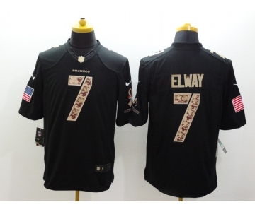 nike nfl jerseys denver broncos #7 elway black[salute to service limited]