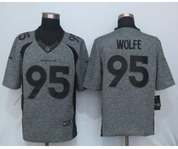nike nfl jerseys denver broncos #95 wolfe gray[nike Limited]