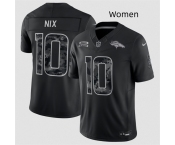 Women Denver Broncos #10 Bo Nix Black 2026 Salute to Service Limited Stitched Football Jersey Women Denver Broncos #10 Bo Nix Black 2026 Salute to Service Limited Stitched Football Jersey