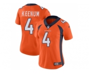 Women Nike Denver Broncos #4 Case Keenum Orange Team Color Stitched NFL Vapor Untouchable Limited Jersey