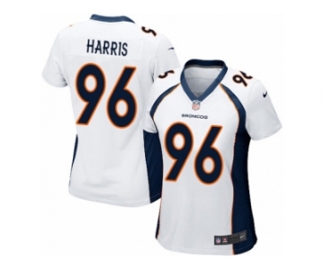 Women Nike Denver Broncos #96 Shelby Harris Game White NFL Jersey