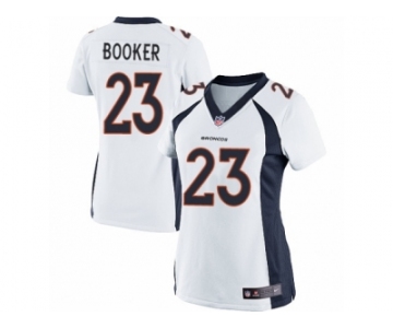 Women's Nike Denver Broncos #23 Devontae Booker Limited White NFL Jersey