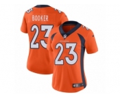 Women's Nike Denver Broncos #23 Devontae Booker Vapor Untouchable Limited Orange Team Color NFL Jersey