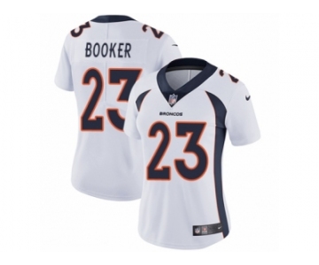 Women's Nike Denver Broncos #23 Devontae Booker Vapor Untouchable Limited White NFL Jersey