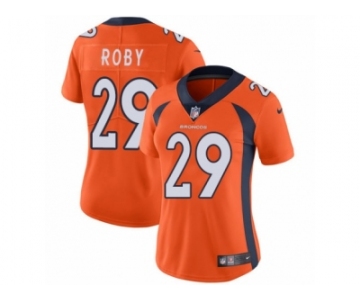 Women's Nike Denver Broncos #29 Bradley Roby Vapor Untouchable Limited Orange Team Color NFL Jersey