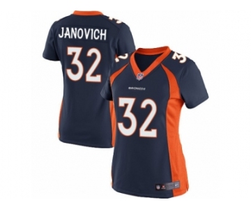 Women's Nike Denver Broncos #32 Andy Janovich Limited Navy Blue Alternate NFL Jersey