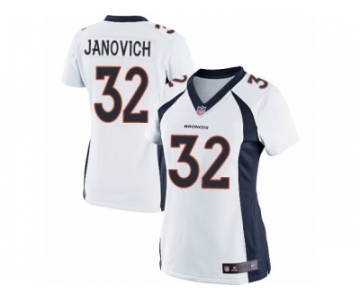 Women's Nike Denver Broncos #32 Andy Janovich Limited White NFL Jersey