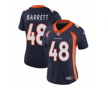 Women's Nike Denver Broncos #48 Shaquil Barrett Vapor Untouchable Limited Navy Blue Alternate NFL Jersey