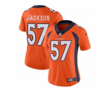 Women's Nike Denver Broncos #57 Tom Jackson Vapor Untouchable Limited Orange Team Color NFL Jersey