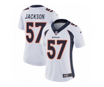 Women's Nike Denver Broncos #57 Tom Jackson Vapor Untouchable Limited White NFL Jersey