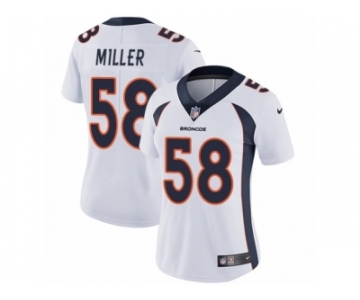 Women's Nike Denver Broncos #58 Von Miller Vapor Untouchable Limited White NFL Jersey