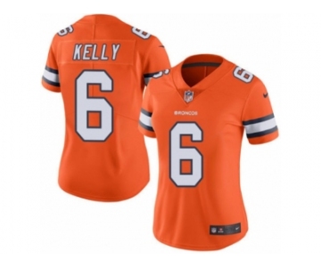 Women's Nike Denver Broncos #6 Chad Kelly Limited Orange Rush NFL Jersey