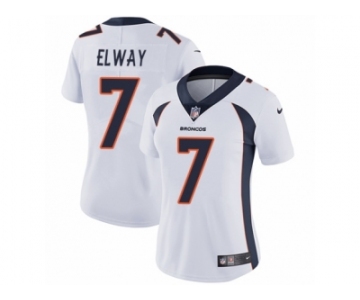 Women's Nike Denver Broncos #7 John Elway Vapor Untouchable Limited White NFL Jersey