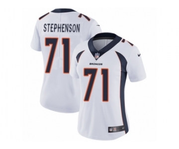 Women's Nike Denver Broncos #71 Donald Stephenson Vapor Untouchable Limited White NFL Jersey