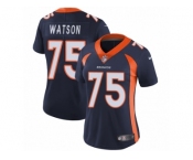 Women's Nike Denver Broncos #75 Menelik Watson Vapor Untouchable Limited Navy Blue Alternate NFL Jersey