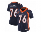 Women's Nike Denver Broncos #76 Max Garcia Vapor Untouchable Limited Navy Blue Alternate NFL Jersey