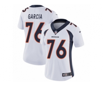 Women's Nike Denver Broncos #76 Max Garcia Vapor Untouchable Limited White NFL Jersey