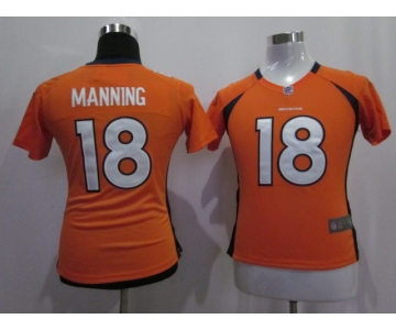 nike women nfl jerseys denver broncos #18 manning orange[nike]
