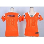nike women nfl jerseys denver broncos #18 peyton manning orange[fashion Rhinestone sequins]
