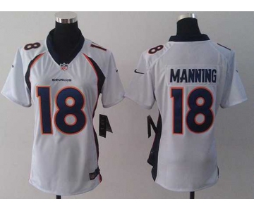 nike women nfl jerseys denver broncos #18 peyton manning white[new nike]