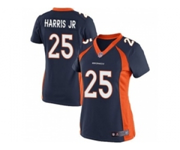nike women nfl jerseys denver broncos #25 harris jr blue[nike]