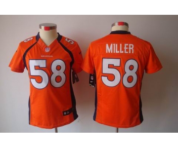 nike women nfl jerseys denver broncos #58 miller orange[nike limited]