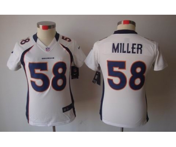 nike women nfl jerseys denver broncos #58 miller white[nike limited]