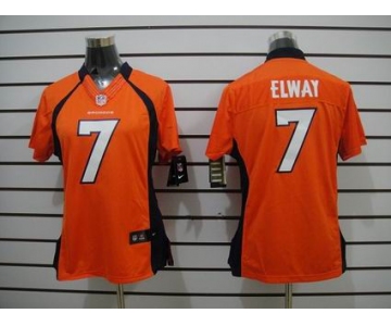 nike women nfl jerseys denver broncos #7 john elway orange[nike limited]