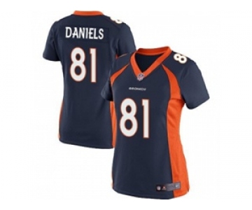 nike women nfl jerseys denver broncos #81 daniels blue[nike]