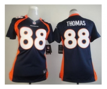 nike women nfl jerseys denver broncos #88 thomas blue[nike limited]