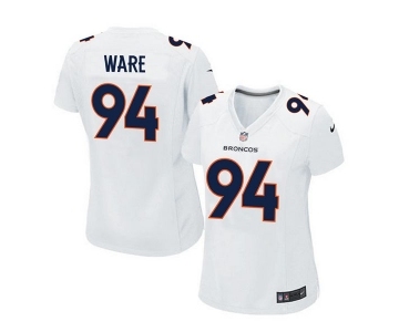 nike women nfl jerseys denver broncos #94 ware white[new game]