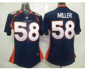 nike womennfl jerseys denver broncos #58 miller blue[nike]