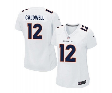 women nike nfl jerseys denver broncos #12 caldwell white[new game][caldwell]