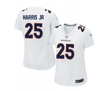 women nike nfl jerseys denver broncos #25 harris jr white[new game]