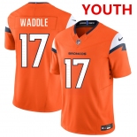 Youth Denver broncos #17 Jaylen Waddle orange 2026 f.u.s.e. vapor limited stitched football jersey Youth Denver broncos #17 Jaylen Waddle orange 2026 f.u.s.e. vapor limited stitched football jersey