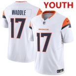 Youth Denver broncos #17 Jaylen Waddle white 2026 f.u.s.e vapor untouchable limited stitched jersey Youth Denver broncos #17 Jaylen Waddle white 2026 f.u.s.e vapor untouchable limited stitched jersey